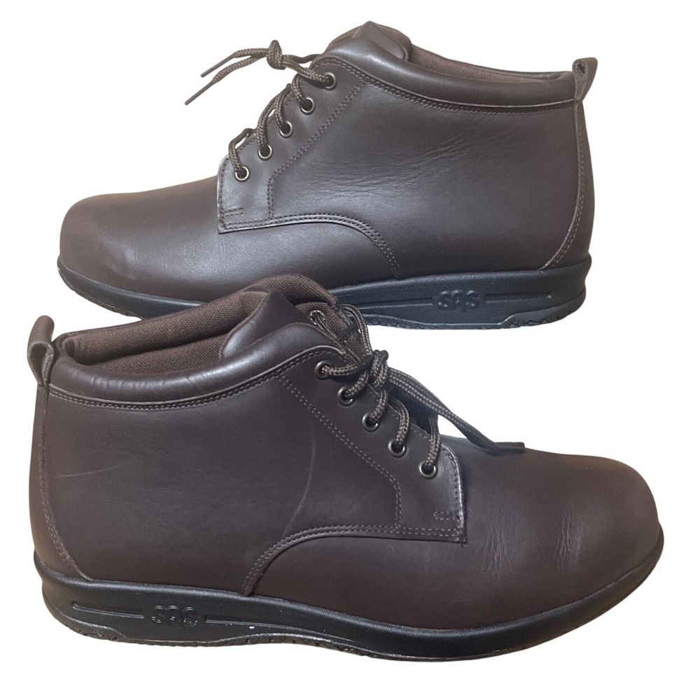 SAS Alpine Womens Brown Leather Slip Resistant Ankle Boots Size 11 M 38963110